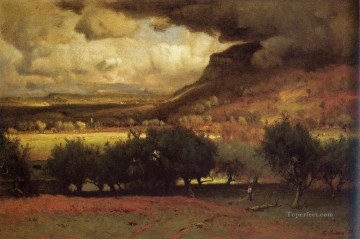  viene Lienzo - La tormenta que se avecina 1878 Tonalista George Inness